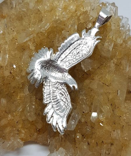 Sterling Silver Flying Eagle Pendant