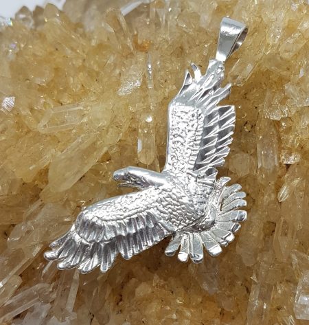 Sterling Silver Flying Eagle Pendant